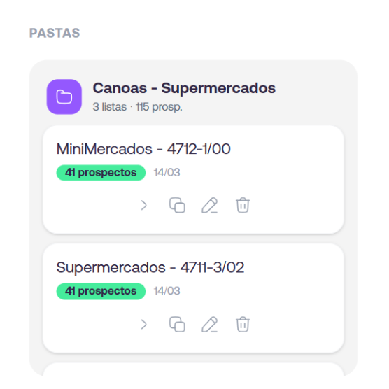 Prospecção mais organizada